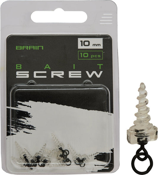 Brain Bait Screw 10mm (10pcs/Pack) Clear SGXA-09