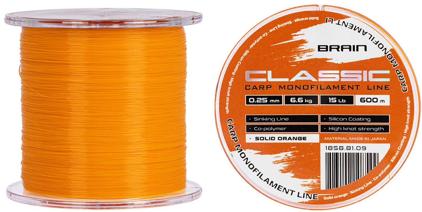 Classic Carp Line(solid orange)600m