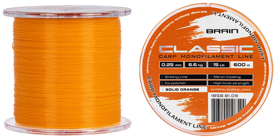 Classic Carp Line(solid orange)600m