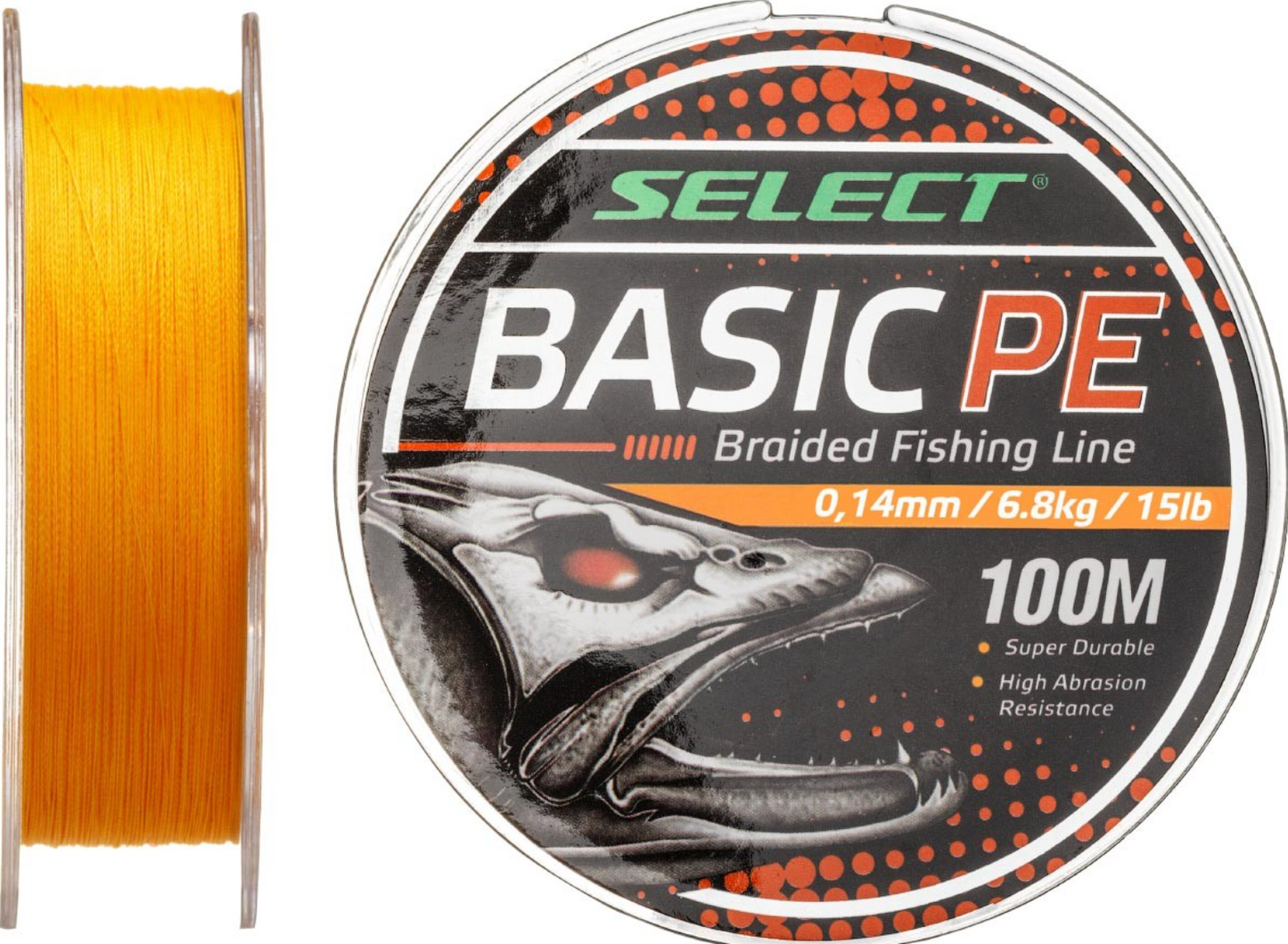 Braided Line Select Basic PE 150m ORANGE