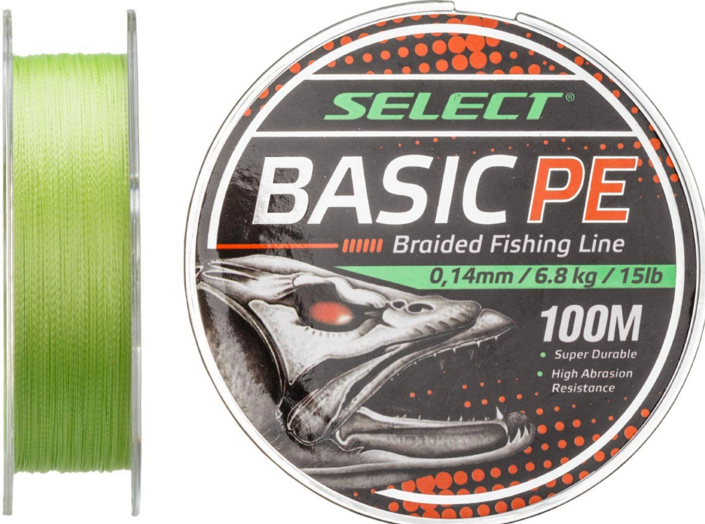 Braided Line Select Basic PE 150m Light Green