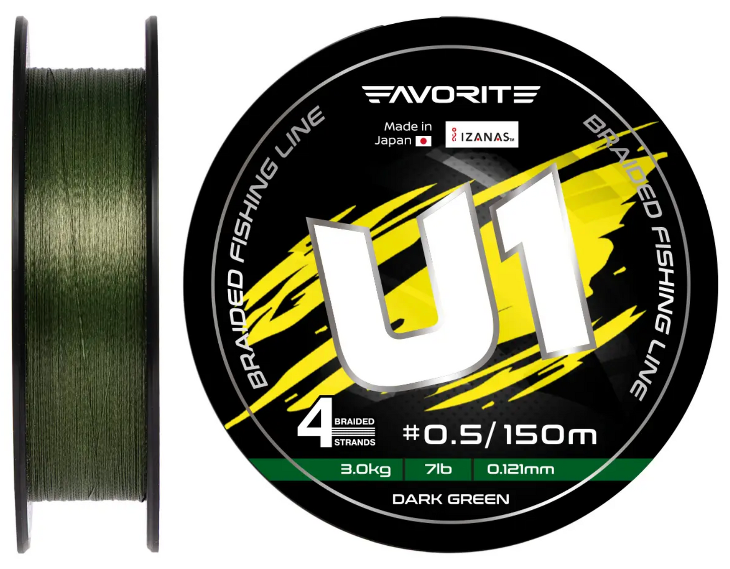 Favorite braided line U1 PE 4x 150m