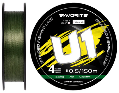 Favorite braided line U1 PE 4x 150m
