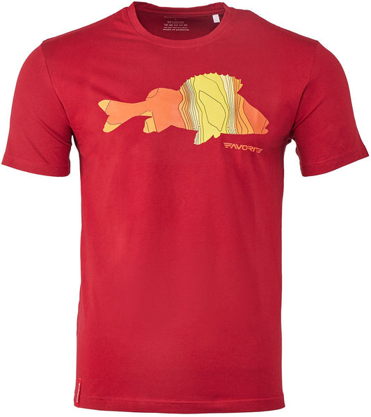 T-Shirt Favorite Perch M color: red