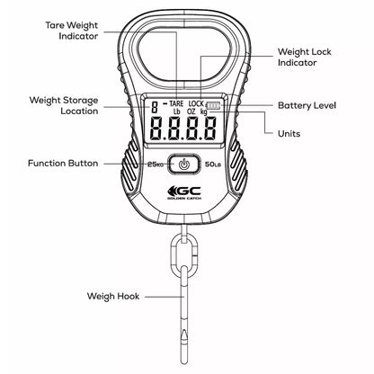 Golden Catch Mini Digital Scale 25kg