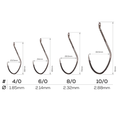 Golden Catch Big Bait Rig – Heavy-Duty Rig for Pike & Trophy Predators– Size 6/0 & 8/0, 220 lb Test
