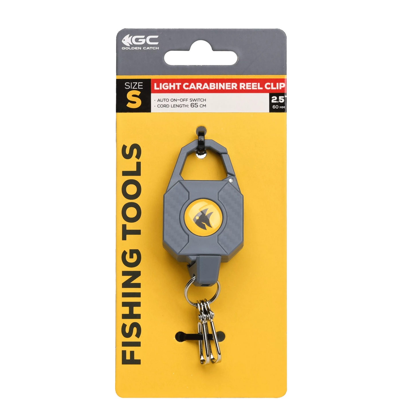 Golden Catch Light Carabiner Reel Clip