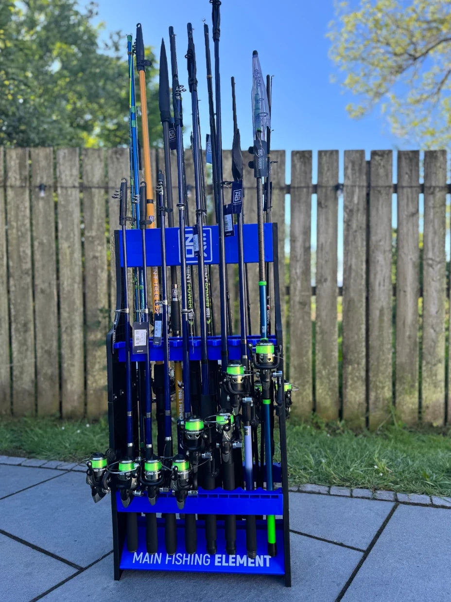 Wholesale set of 16 Zeox fishing rod & reel combos with free display rack – Ireland